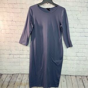 H&M Blue BodyCon Casual Sheath Women’s Dress Size Large